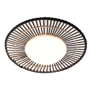 ronde-bamboe-plafondlamp-zwart-plafonnieres-anne-light-&-home-aura-naturel-en-zwart-3866zw