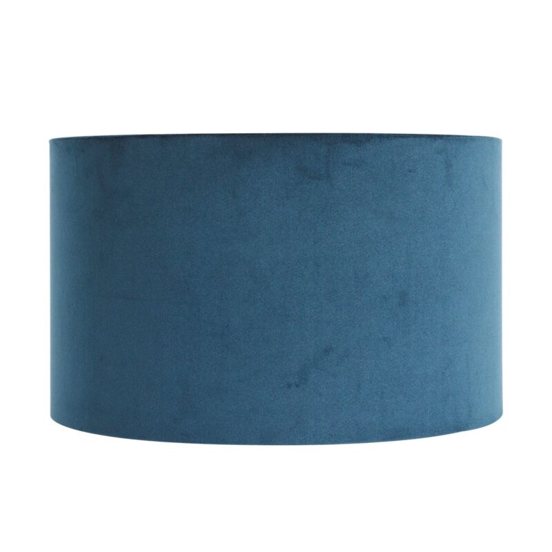 Moderne blauwe velours lampenkap Steinhauer  - Ø 30 cm - Afbeelding 3