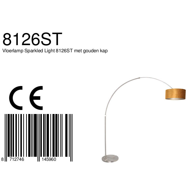 ronde-boog-vloerlamp-met-lampenkap-steinhauer-sparkled-light-8126st-6