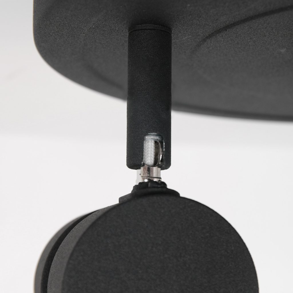 Moderne metalen zwarte plafonnière Steinhauer Natasja led - Afbeelding 5