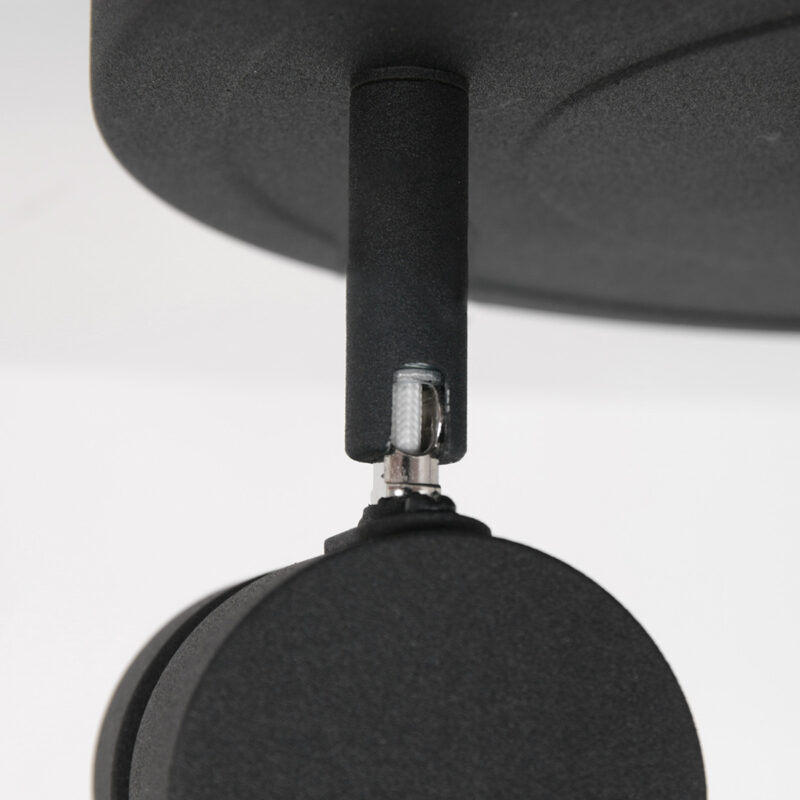Moderne metalen zwarte plafonnière Steinhauer Natasja led - Afbeelding 5