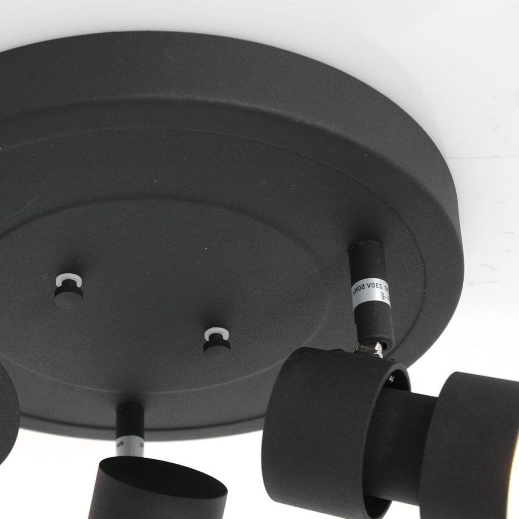 Moderne metalen zwarte plafonnière Steinhauer Natasja led - Afbeelding 9