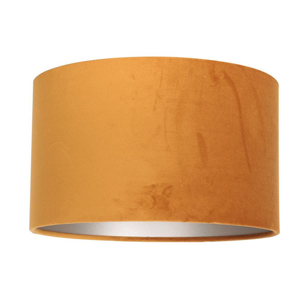 Moderne gouden velours lampenkap Steinhauer  - Ø 30 cm - Afbeelding 3