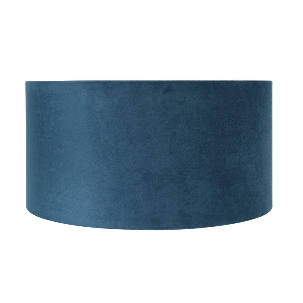 Moderne blauwe velours lampenkap Steinhauer  - Ø 40 cm - Afbeelding 3