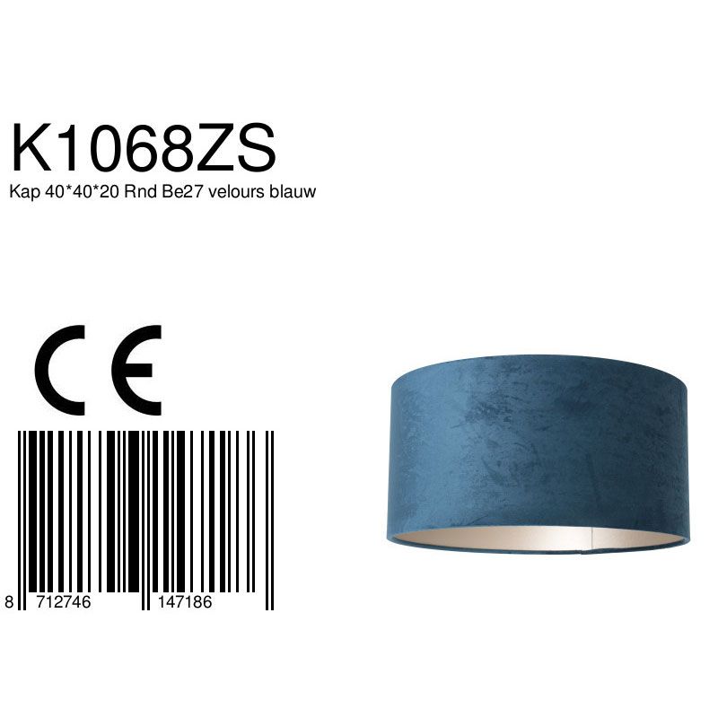 ronde-fluwelen-lampenkap-40-cm-steinhauer-lampenkappen-k1068zs-6