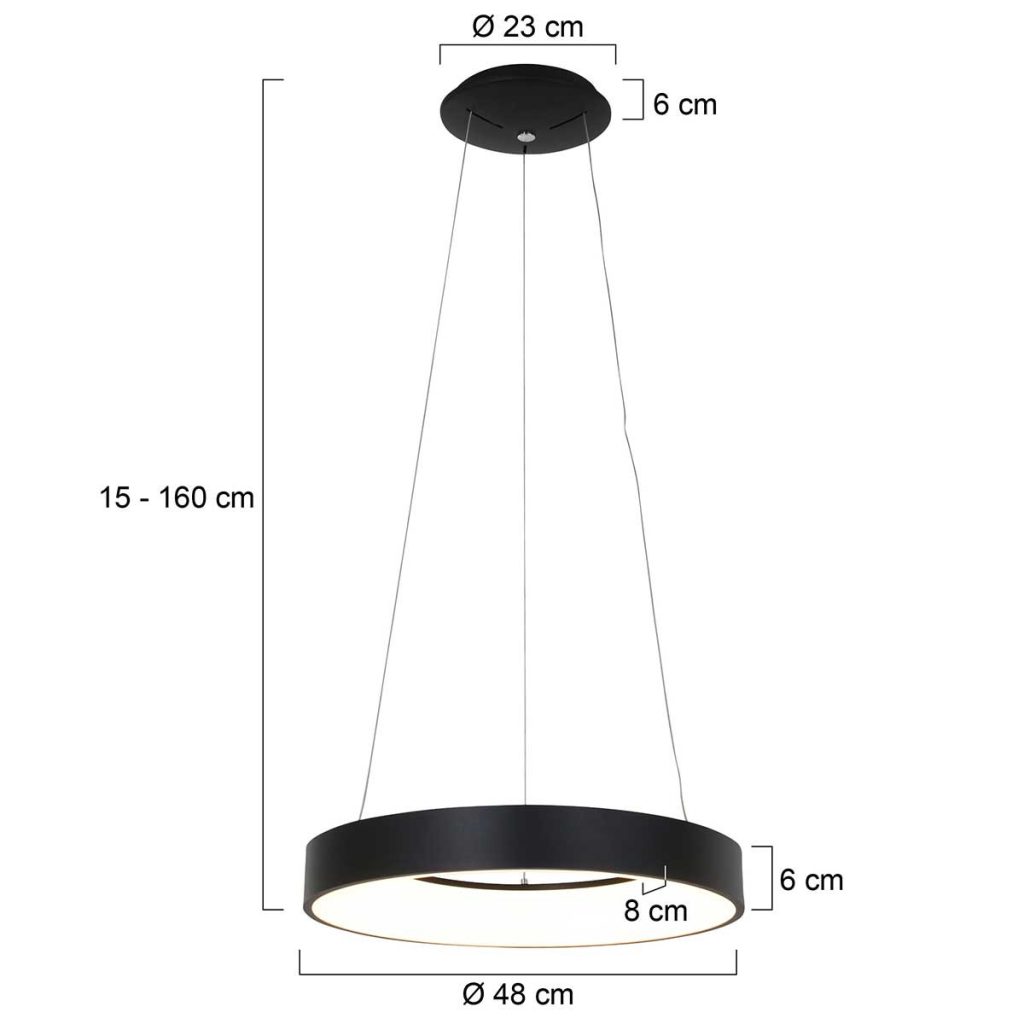 Ronde hanglamp Steinhauer Ringlede - Afbeelding 8