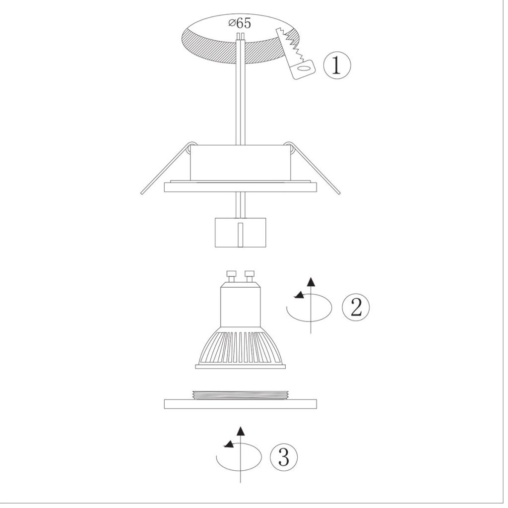 Moderne metalen spot wit Steinhauer Pelite spot - Afbeelding 7