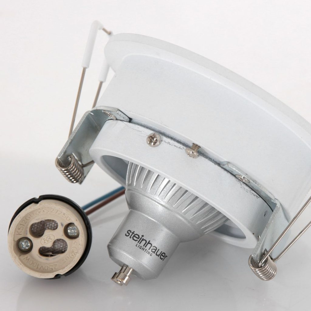 Moderne witte metalen spot Steinhauer Pelite spot - Afbeelding 3