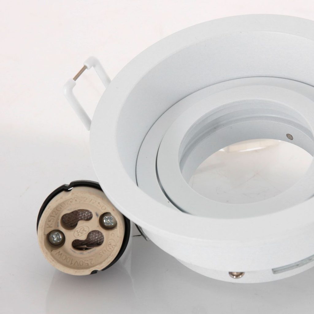Moderne witte metalen spot Steinhauer Pelite spot - Afbeelding 4