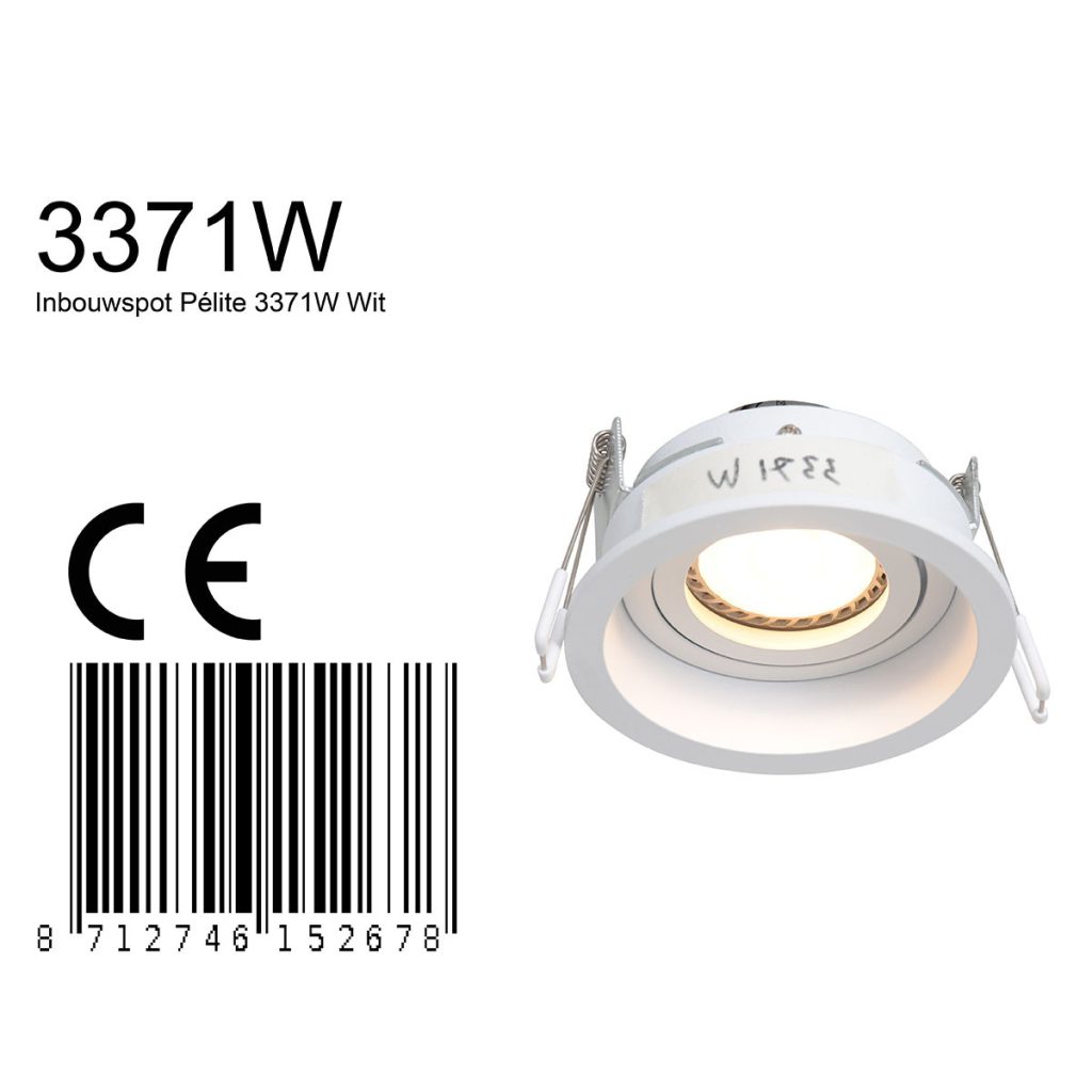 Moderne witte metalen spot Steinhauer Pelite spot - Afbeelding 7