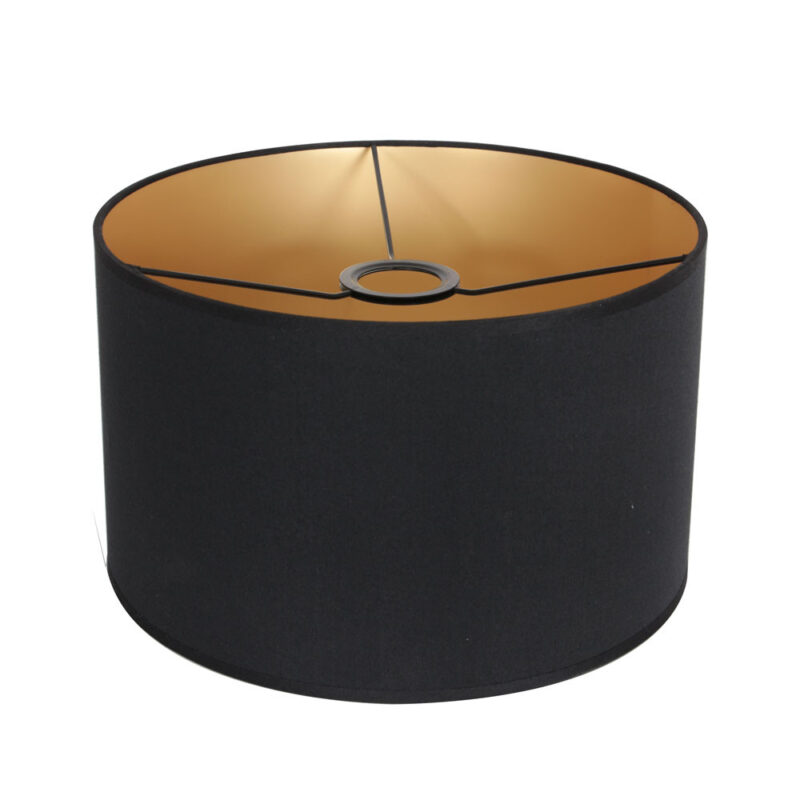 Moderne zwarte stoffen lampenkap Steinhauer  - Ø 30 cm - Afbeelding 4