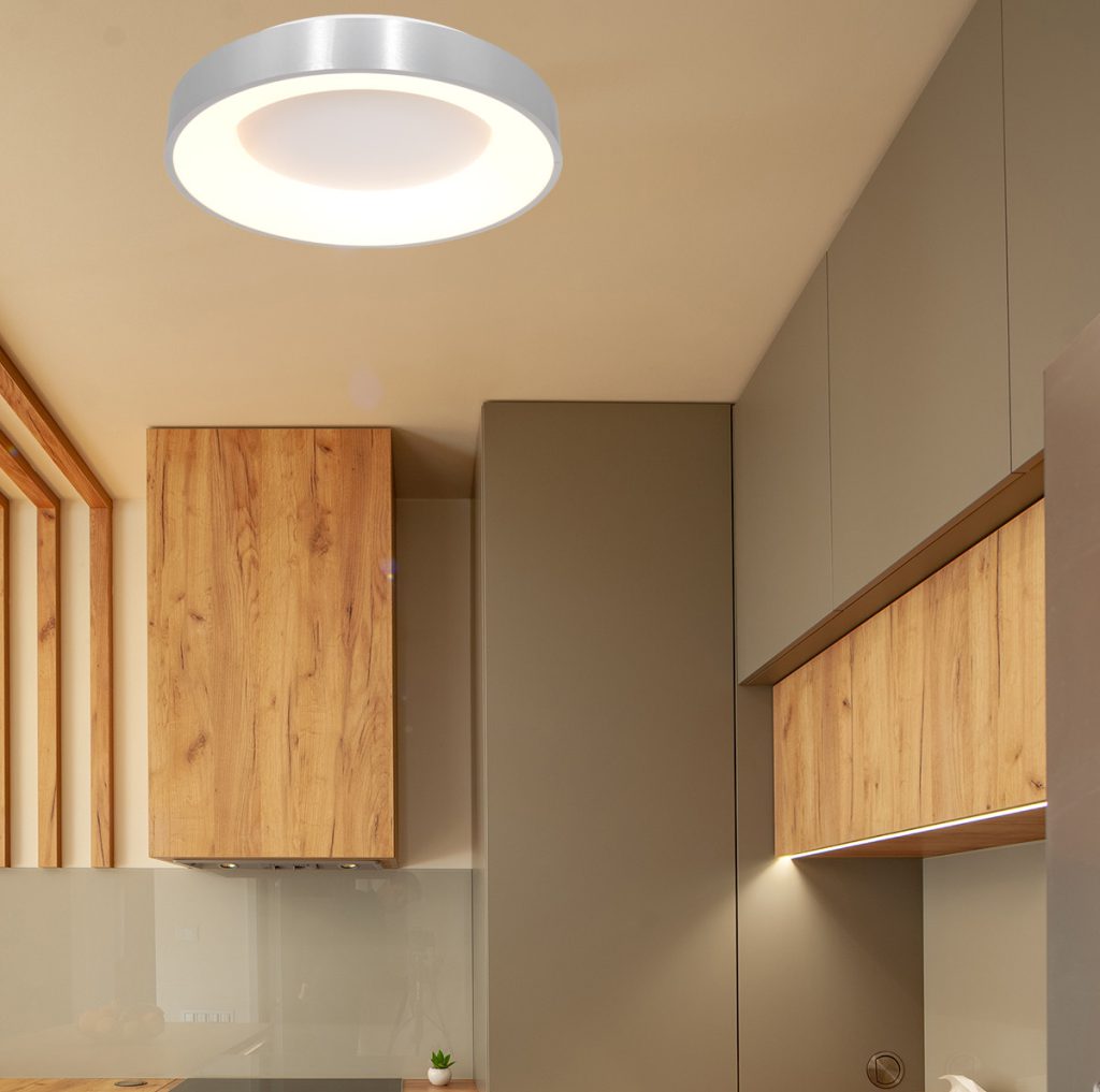 Ronde metalen plafonnière LED Steinhauer Ringlede - Afbeelding 3