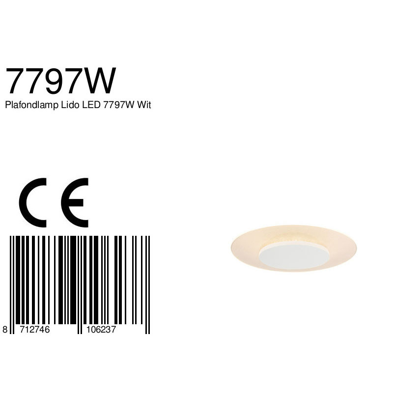 ronde-plafondlamp-steinhauer-lido-7797w-7