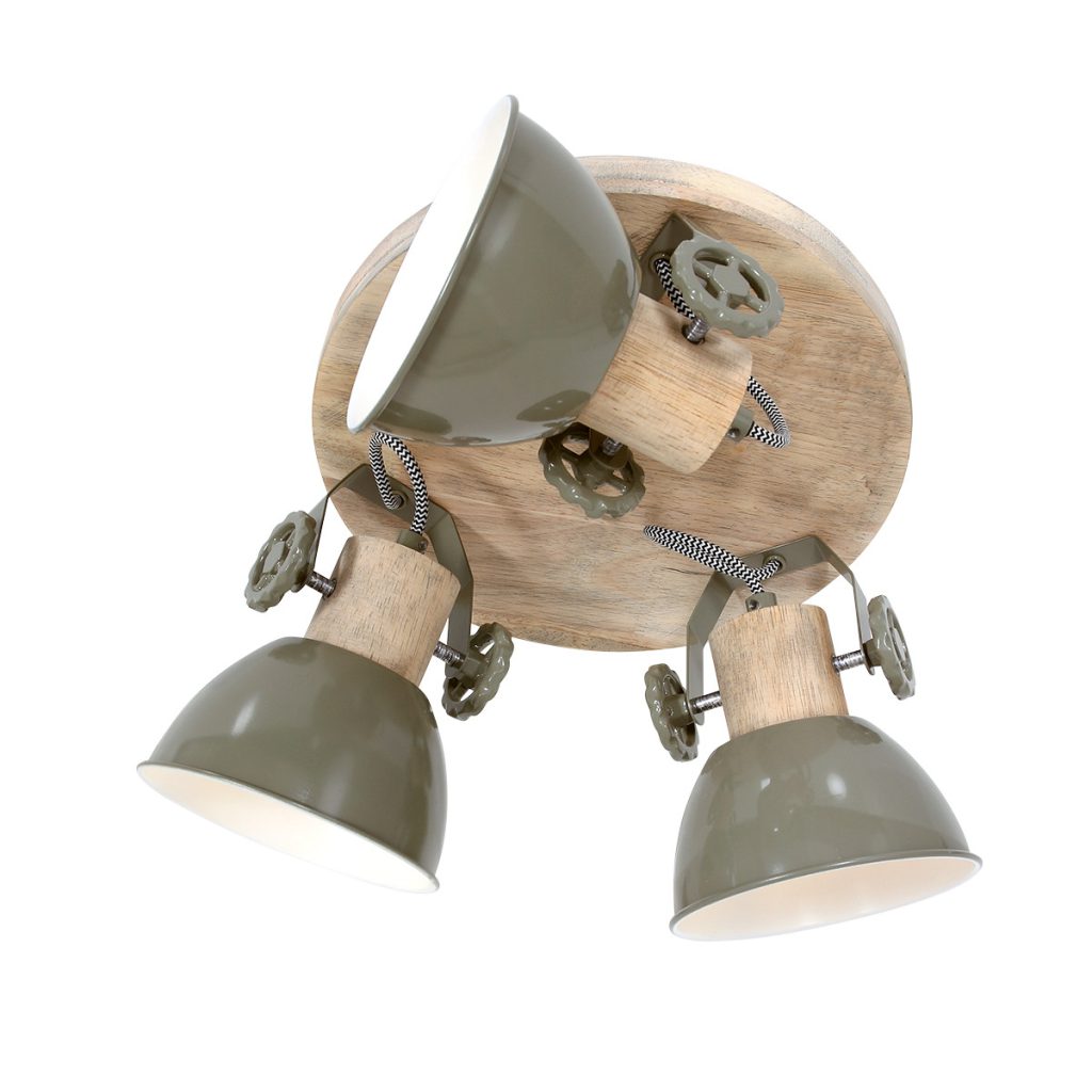 mexlite-spot-gearwood-groen-metaalrubberwood-ø38cm-e27-3063g-1
