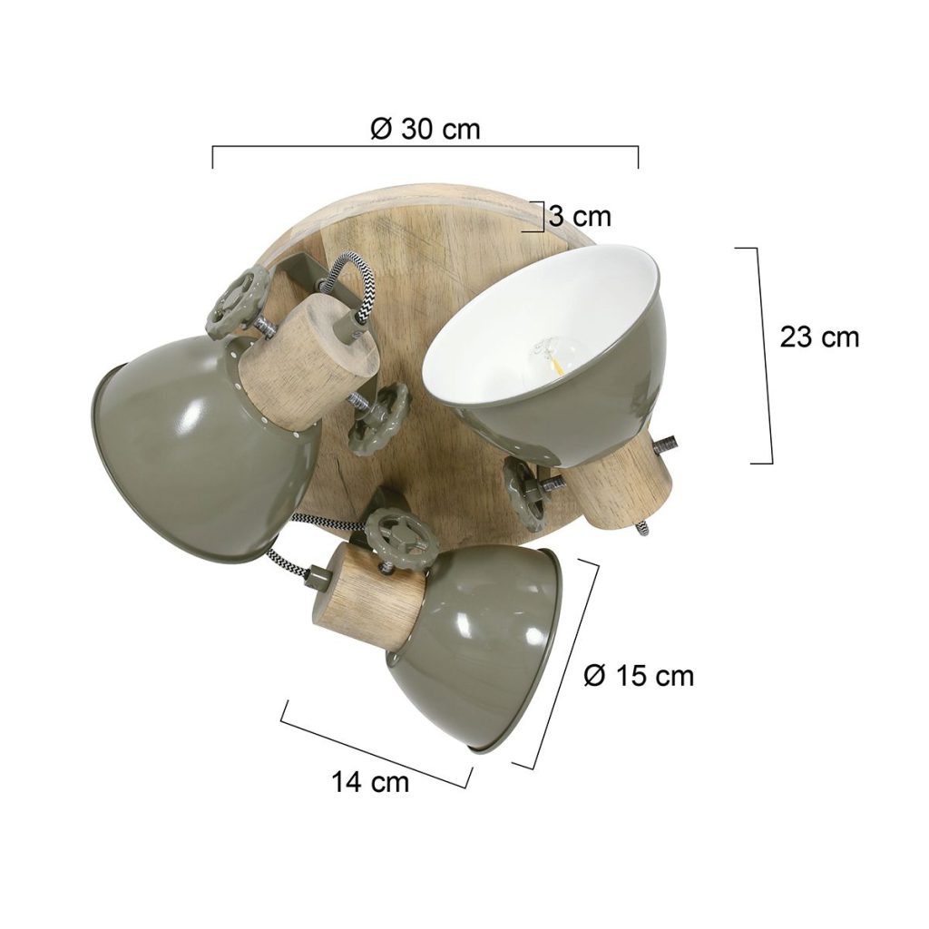mexlite-spot-gearwood-groen-metaalrubberwood-ø38cm-e27-3063g-1