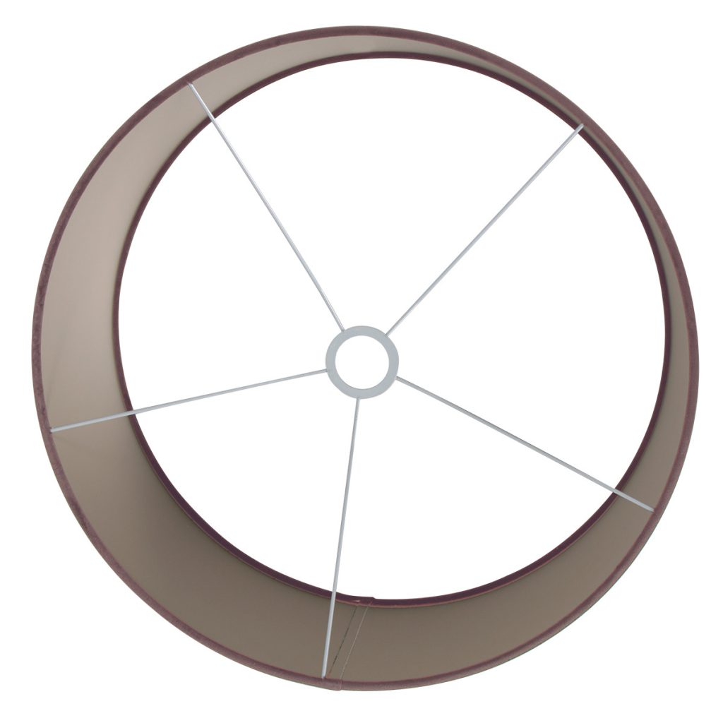 Moderne zilveren velours lampenkap Steinhauer  - Ø 50 cm - Afbeelding 5