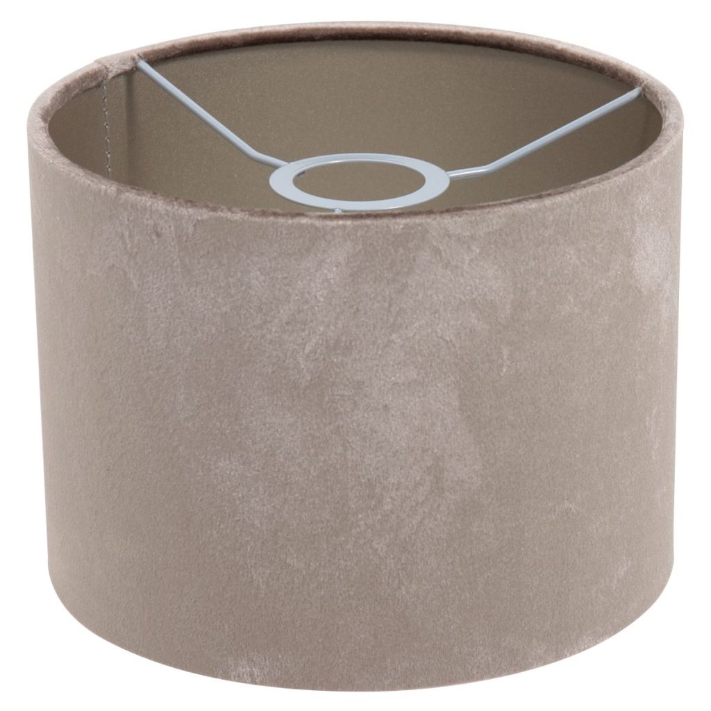 Moderne zilveren velours lampenkap Steinhauer  - Ø 20 cm - Afbeelding 2