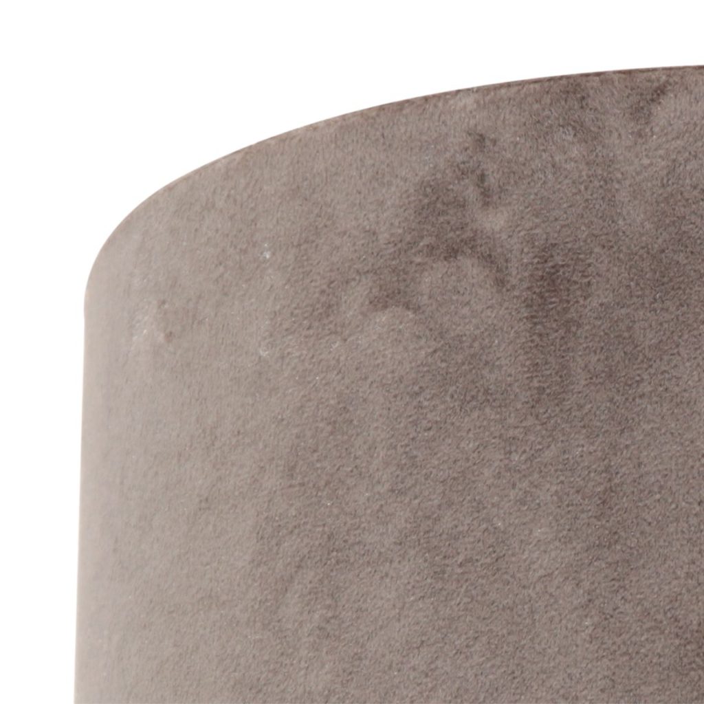 Moderne zilveren velours lampenkap Steinhauer  - Ø 20 cm - Afbeelding 4
