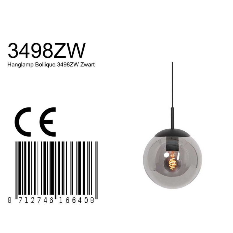 steinhauer-hanglamp-bollique-zwart-glasmetaal-ø30cm-e27-3498zw-1