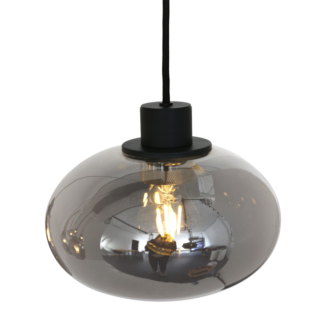 Rookglas eettafellamp Steinhauer Reflexion - Afbeelding 10