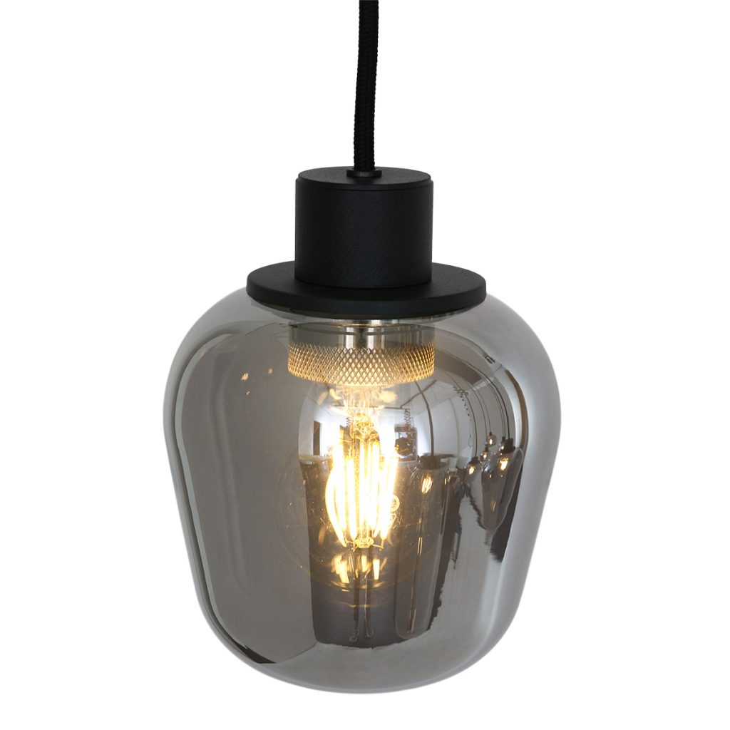 Rookglas eettafellamp Steinhauer Reflexion - Afbeelding 11