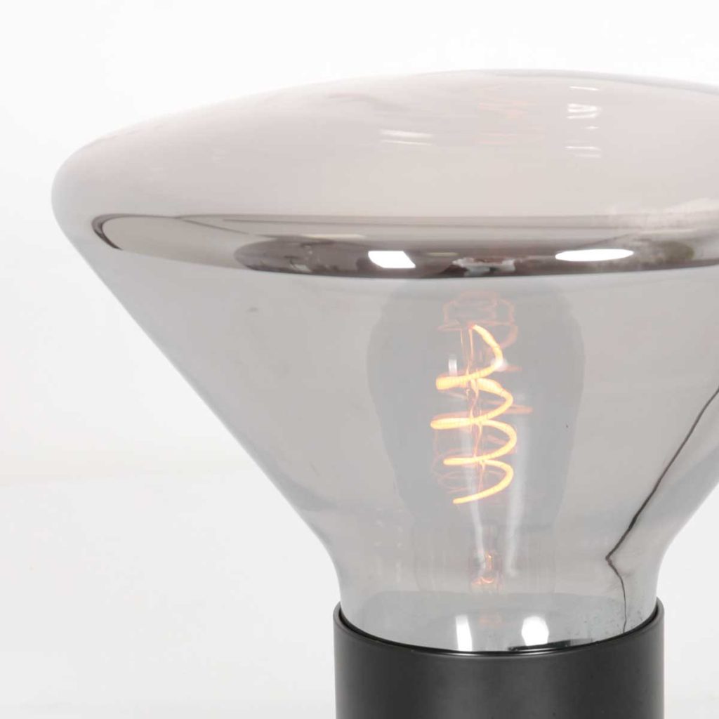 Moderne zwarte metalen tafellamp Steinhauer Ambiance - Afbeelding 4