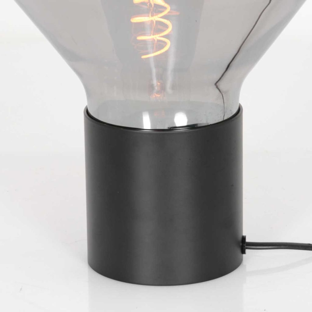 Moderne zwarte metalen tafellamp Steinhauer Ambiance - Afbeelding 5