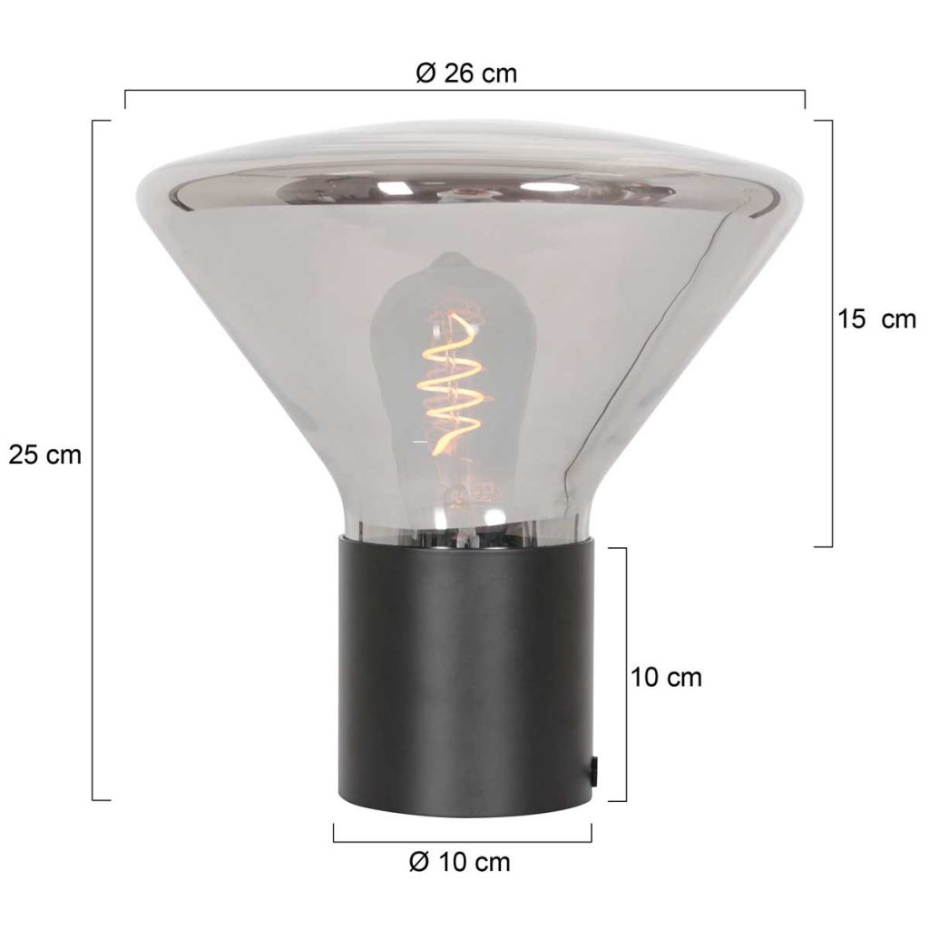rookglas-tafellamp-ambiance-3401zw-zwart-steinhauer-ambiance-3401zw-6