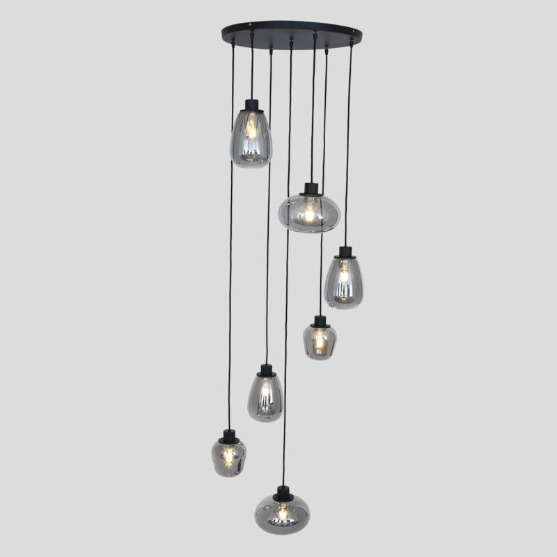 steinhauer-hanglamp-reflexion-zwart-glasmetaal-ø50cm-e27-2679zw--10