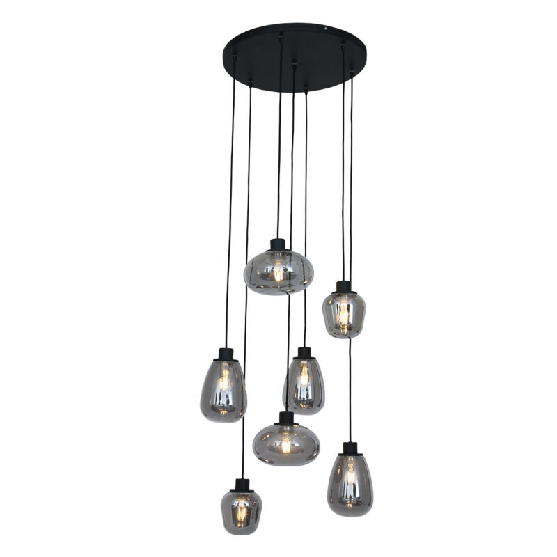 steinhauer-hanglamp-reflexion-zwart-glasmetaal-ø50cm-e27-2679zw-1