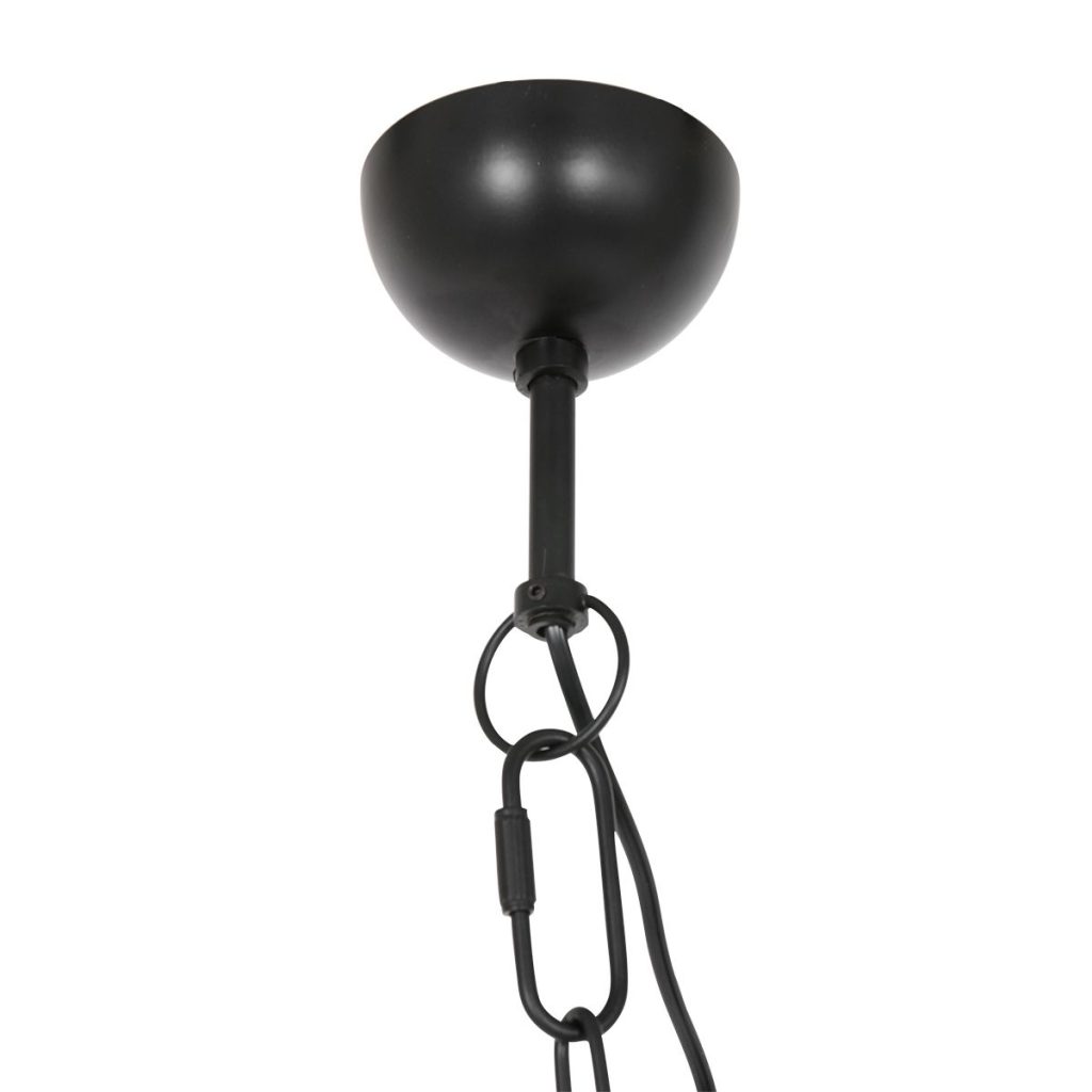 Retro aluminium stalen glazen hanglamp Steinhauer Tuk - Afbeelding 16