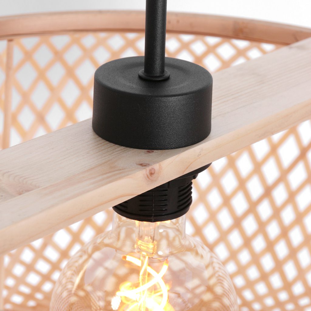 Rotan hanglamp met ovale kap Anne Lighting Maze - Afbeelding 3