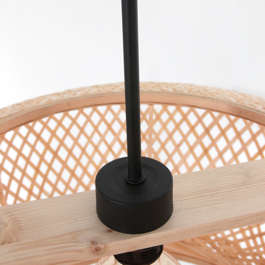 Rotan hanglamp met ovale kap Anne Lighting Maze - Afbeelding 8