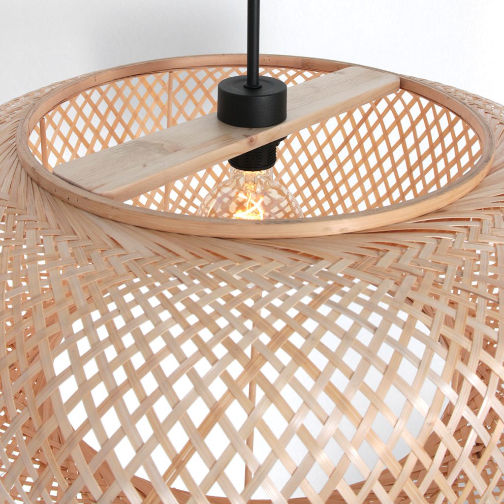 Rotan hanglamp met ovale kap Anne Lighting Maze - Afbeelding 9