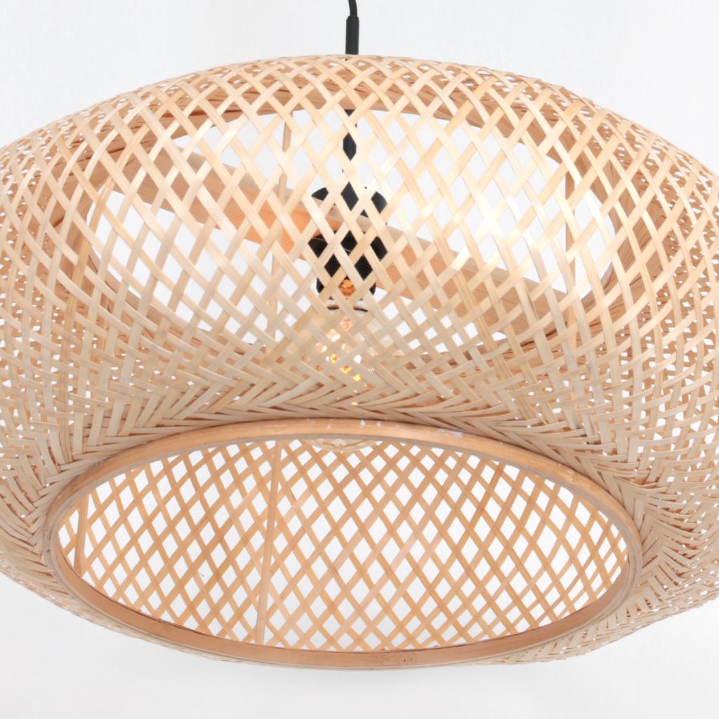 Rotan hanglamp met ovale kap Anne Lighting Maze - Afbeelding 10