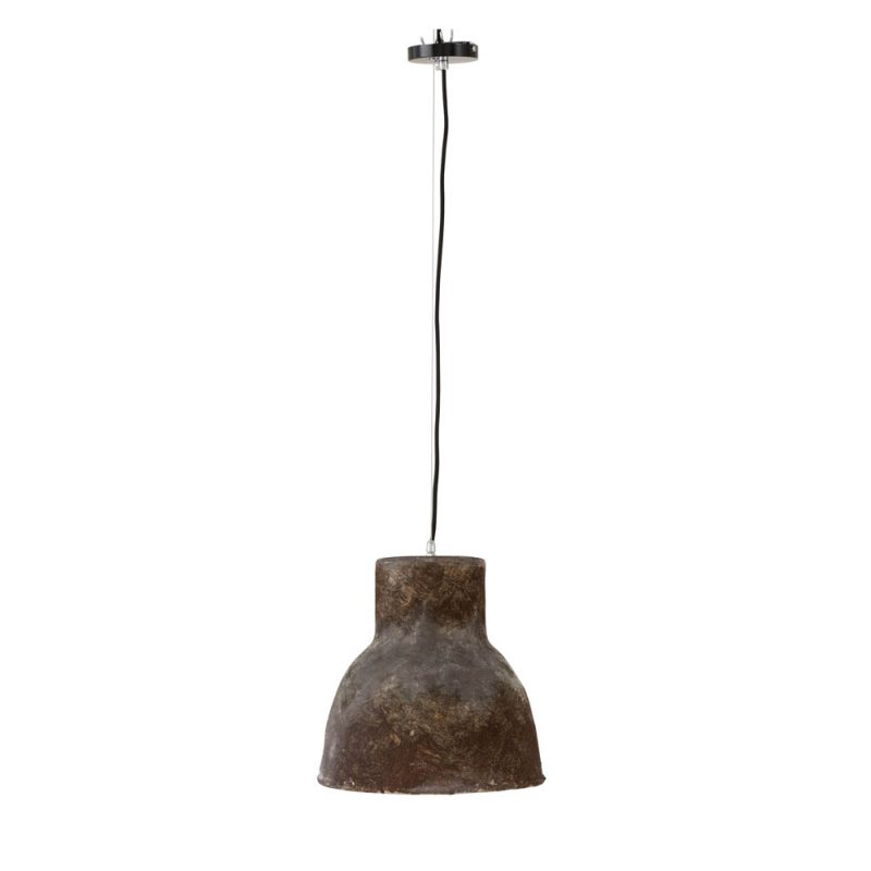 Rustieke bruine gemêleerde hanglamp Jolipa Earthenware - Afbeelding 2