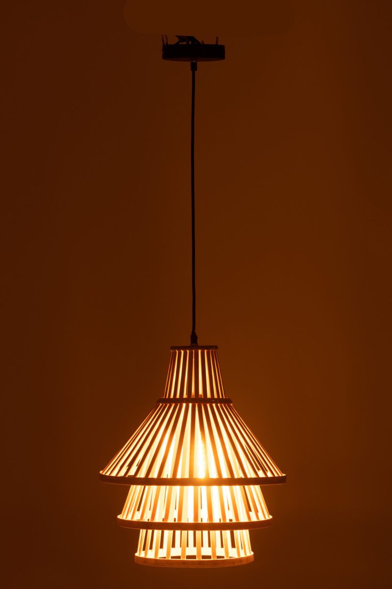 Rustieke gelaagde houten hanglamp Jolipa Sky - Afbeelding 4