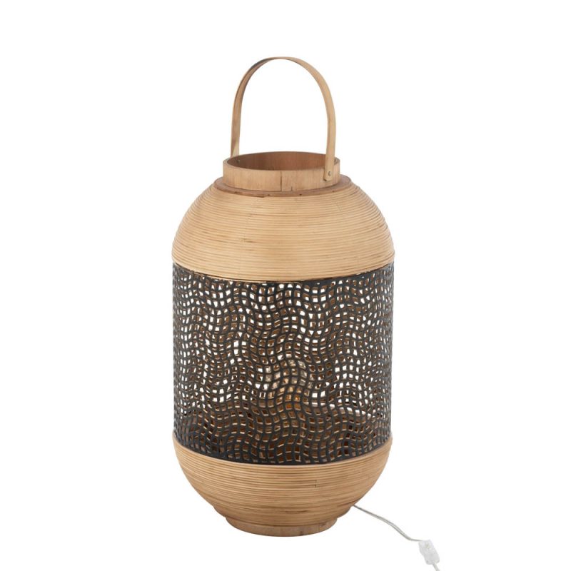 Rustieke houten tafellamp lantaarn Jolipa Spirit - Afbeelding 2