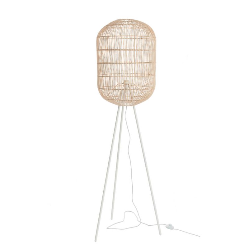 Rustieke wit met beige vloerlamp Jolipa Ryder - Afbeelding 2