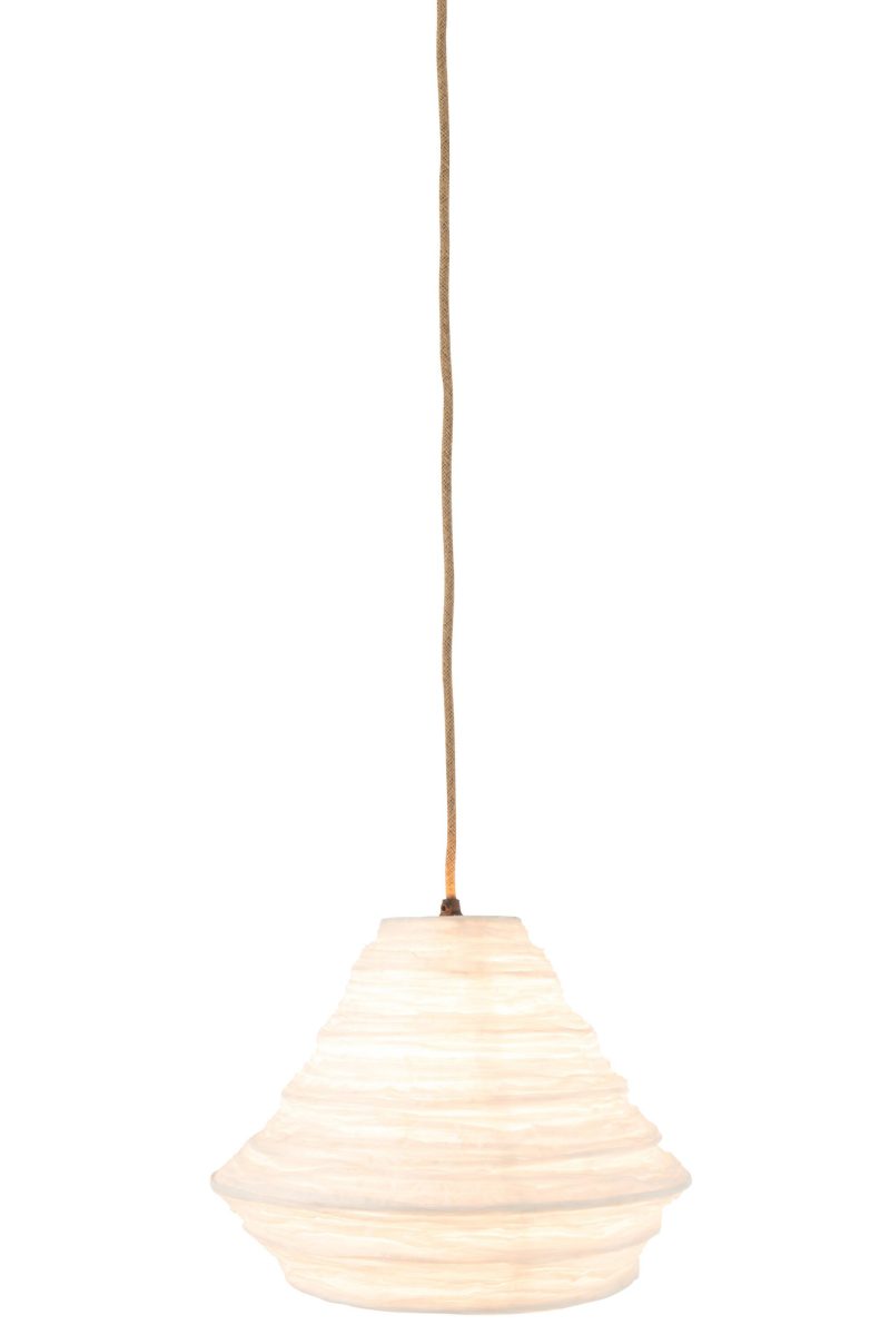 Rustieke witte hanglamp lampion Jolipa Nest - Afbeelding 3