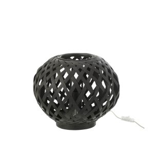 rustieke-zwarte-houten-ronde-tafellamp-jolipa-rosa-25700-1