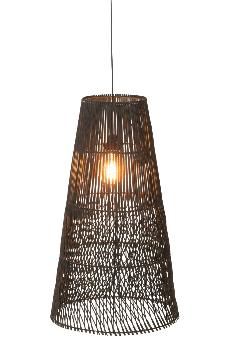 Rustieke zwarte opengewerkte hanglamp Jolipa Alix - Afbeelding 4