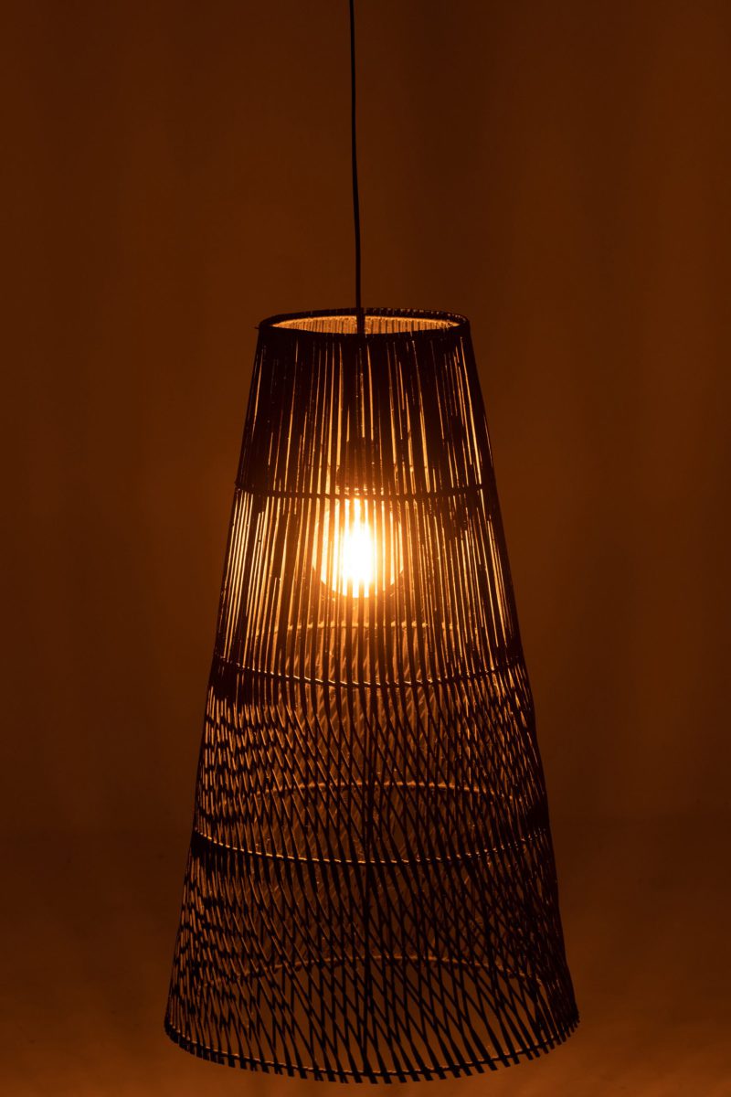 Rustieke zwarte opengewerkte hanglamp Jolipa Alix - Afbeelding 5