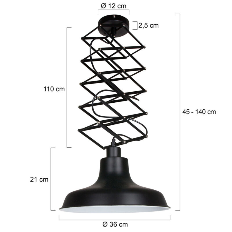 mexlite-hanglamp-flex-zwart-metaal-ø36cm-e27-7654zw-1