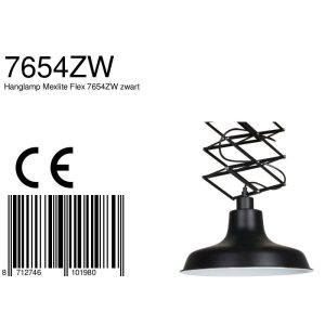 mexlite-hanglamp-flex-zwart-metaal-ø36cm-e27-7654zw-1