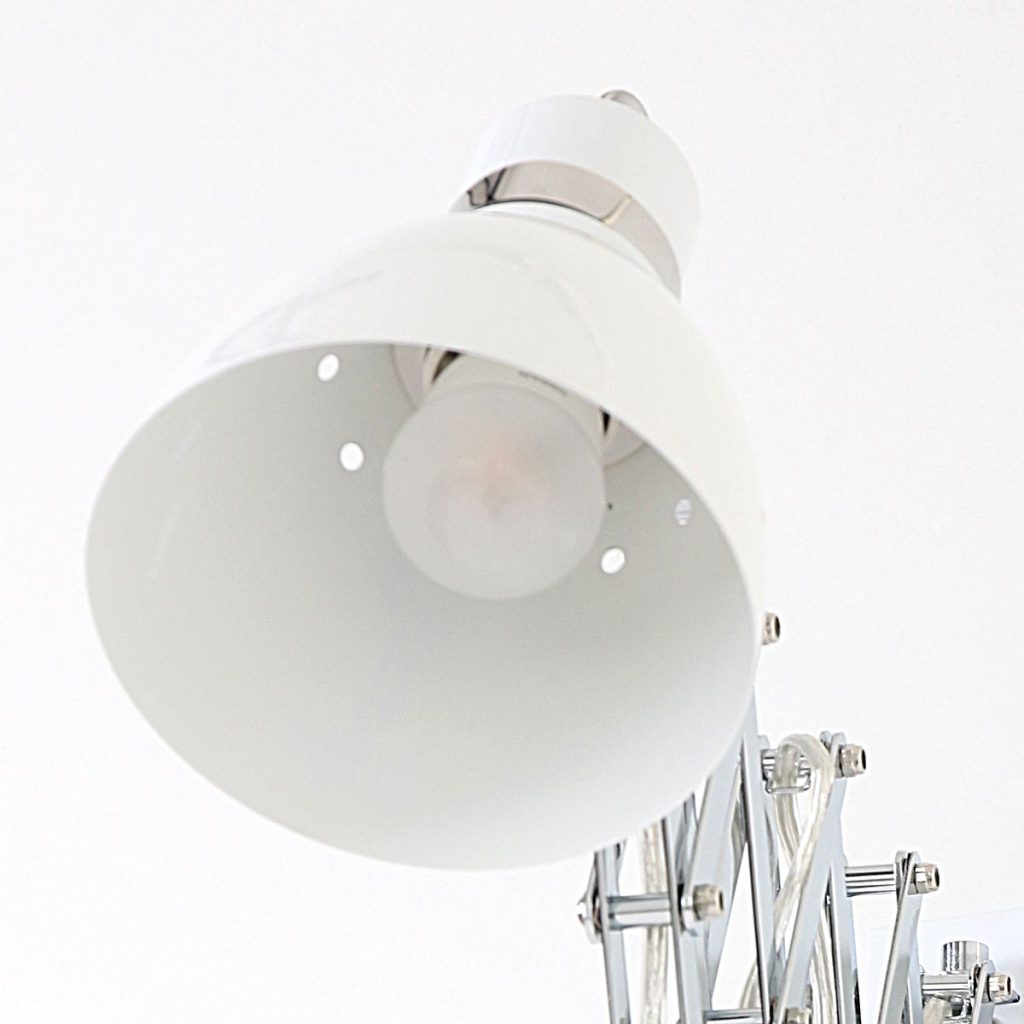 Industriële metalen hanglamp wit scharnierarm Steinhauer Spring - Afbeelding 11