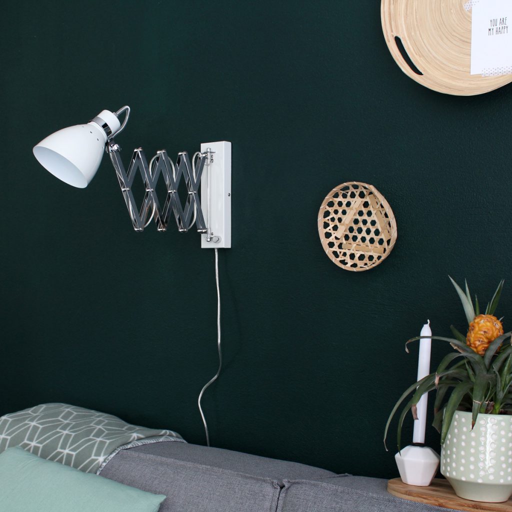Industriële metalen hanglamp wit scharnierarm Steinhauer Spring - Afbeelding 4