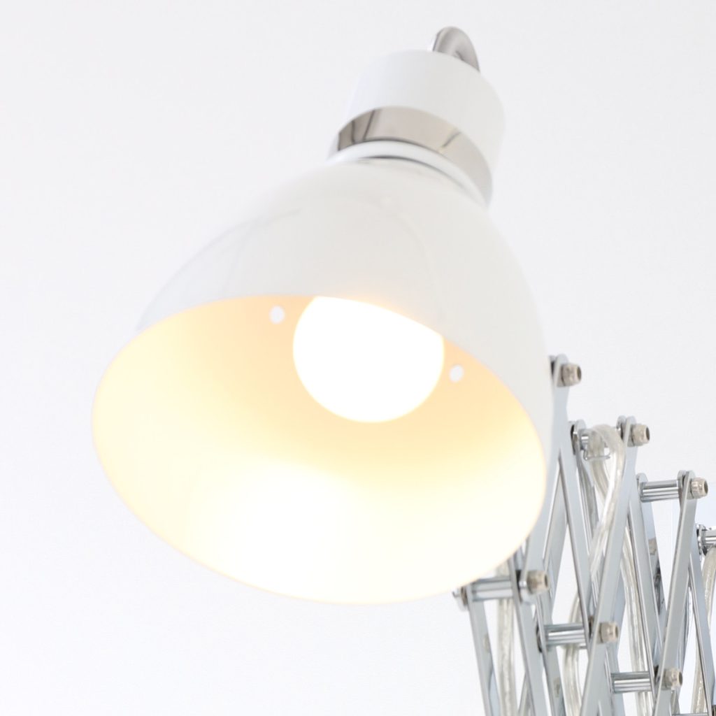 Industriële metalen hanglamp wit scharnierarm Steinhauer Spring - Afbeelding 5