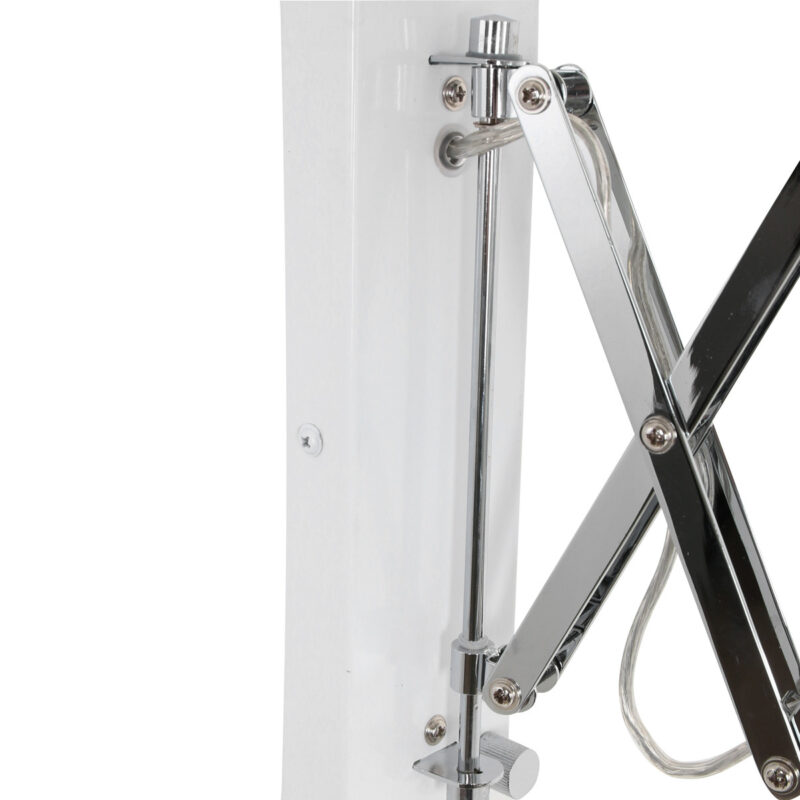 Industriële metalen hanglamp wit scharnierarm Steinhauer Spring - Afbeelding 6