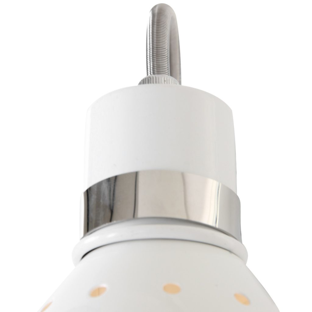 Industriële metalen hanglamp wit scharnierarm Steinhauer Spring - Afbeelding 7